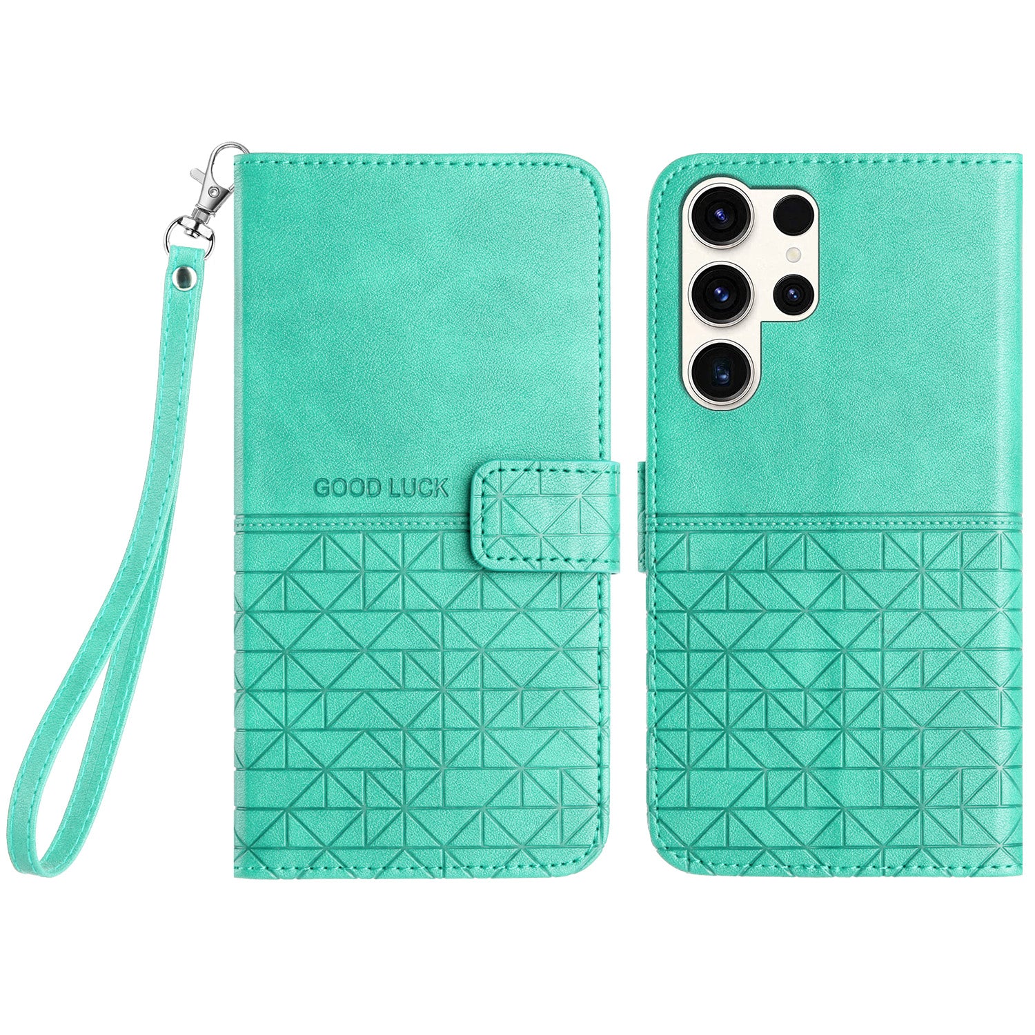 For Samsung Galaxy S23 Ultra Geometric Imprinted Phone Case Stand Wallet Microfiber Leather Cover For Samsung Galaxy S23 Ultra Geometric Imprinted Phone Case Stand Wallet Microfiber Leather Cover